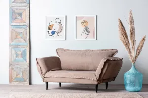 Dvojmiestna rozkladacia pohovka Vino Daybed - Mink GR121\01