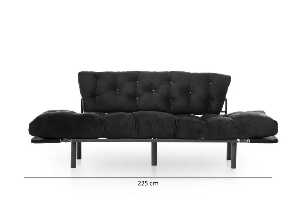 Trojmiestna rozkladacia pohovka Nitta Triple - Black