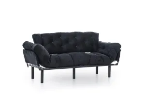 Trojmiestna rozkladacia pohovka Nitta Triple - Black