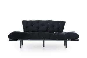 Trojmiestna rozkladacia pohovka Nitta Triple - Black