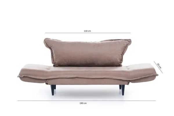 Dvojmiestna rozkladacia pohovka Vino Daybed - Mink GR121\01