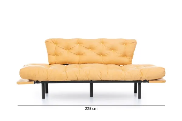 Hanah Home 3-miestna pohovka Nitta 185 cm horčicová