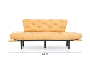 Hanah Home 3-miestna pohovka Nitta 185 cm horčicová