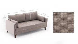 Trojmiestna pohovka Bella Sofa For 3 Pr - Cream