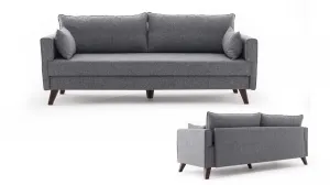 Trojmiestna rozkladacia pohovka Bella Sofa Bed - Grey