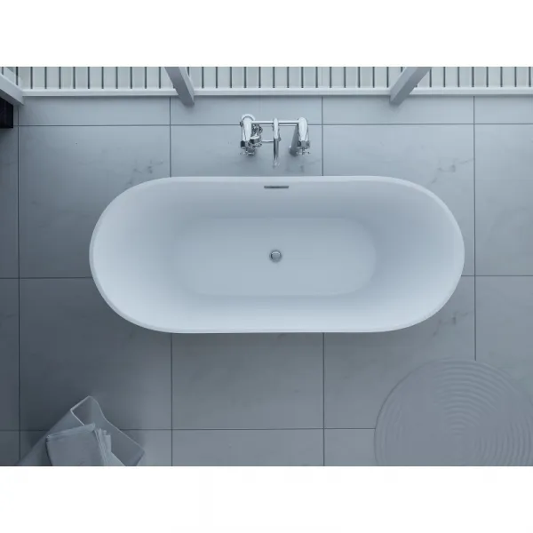 Akrylátová vana Mexen FLAVIA 170 x 80 cm biela + automatická výpusť