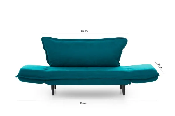 Dvojmiestna rozkladacia pohovka Vino Daybed - Petrol Green GR124\01