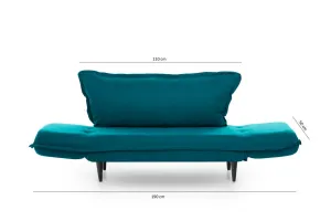 Dvojmiestna rozkladacia pohovka Vino Daybed - Petrol Green GR124\01