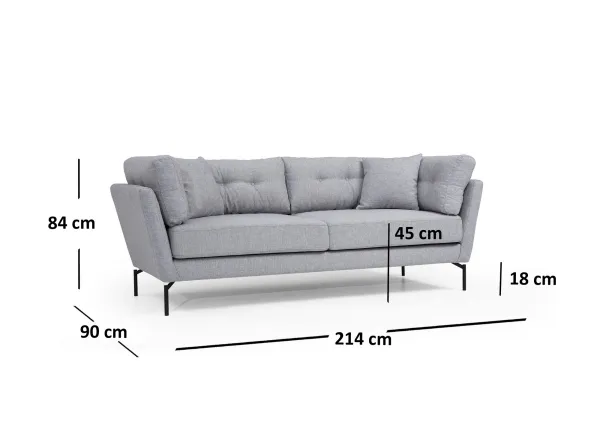 Trojmiestna pohovka Mapa 3 Seater