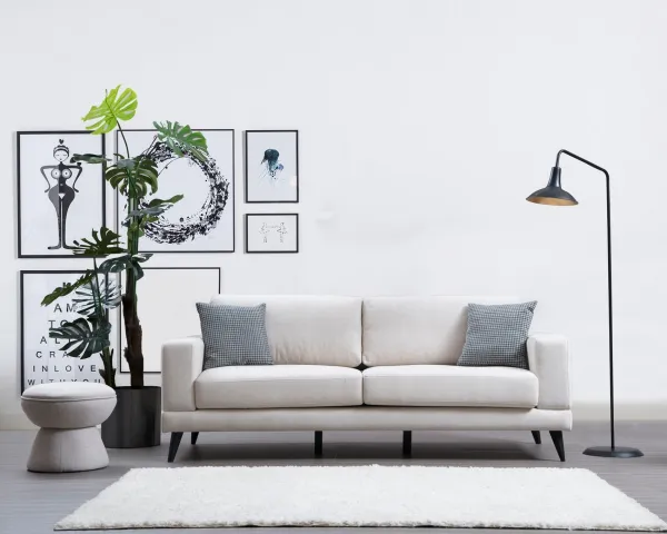 Hanah Home 3-miestna pohovka Nordic 210 cm béžová