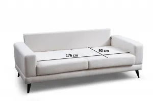 Hanah Home 3-miestna pohovka Nordic 210 cm béžová