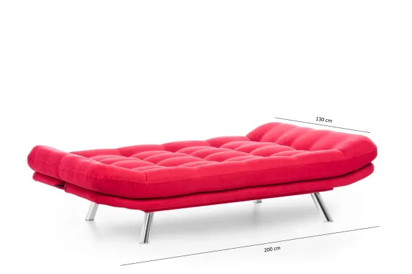 Hanah Home 3-miestna pohovka Misa 200 cm červená