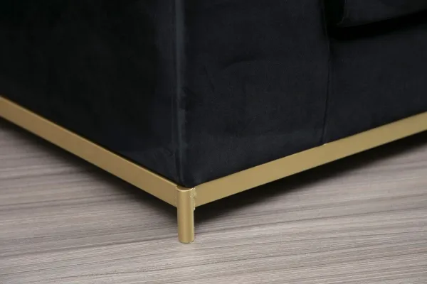 Štvormiestna pohovka Line With Side Table - Black
