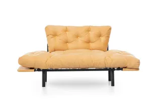 Dvojmiestna rozkladacia pohovka Nitta - Mustard