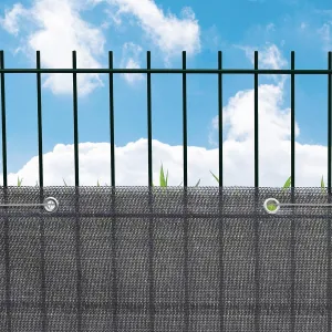 Bluegarden Balkonová zástěna šedá 90x500 cm PE