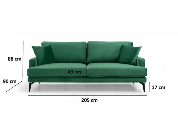 Trojmiestna pohovka Papira 3 Seater