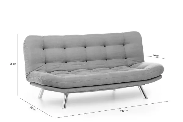 Trojmiestna rozkladacia pohovka Misa Sofabed - Grey