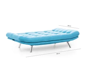 Hanah Home 3-miestna pohovka Misa 200 cm tyrkysová