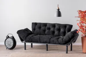 Trojmiestna rozkladacia pohovka Nitta Triple - Black