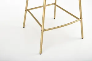 HALMAR Barová stolička H113 bielo-čierna