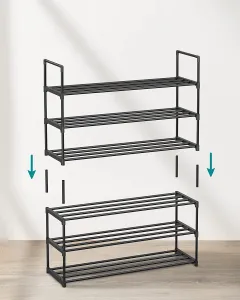 SONGMICS Botník Rezula 55 cm čierny