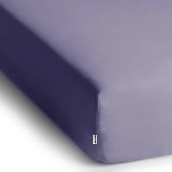 DecoKing Bavlnené prestieradlo AmeliaHome AMBER levanduľové, veľkosť 100-120x200+30
