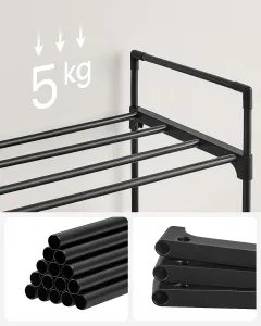 SONGMICS Botník Clarna 92 cm černý
