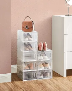 SONGMICS Botník Ludar biely