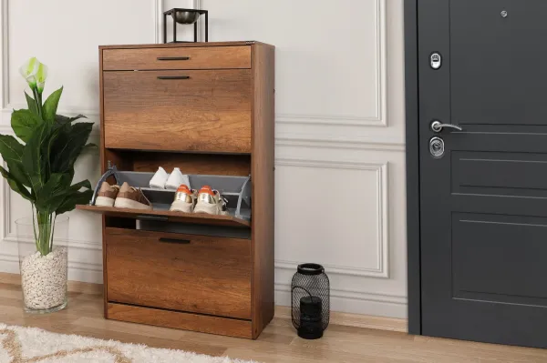Hanah Home Botník Doel 75x128 cm orech