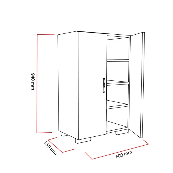 Kalune Design Botník MADA bílý