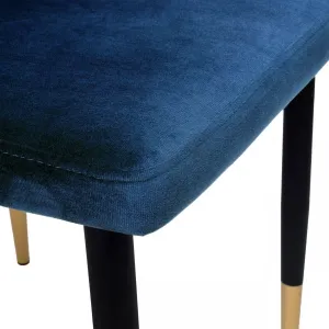 Čalúnené kreslo Vermont Velvet navy blue