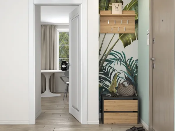 TP Living Botník MODO 60 cm antracit/dub artisan