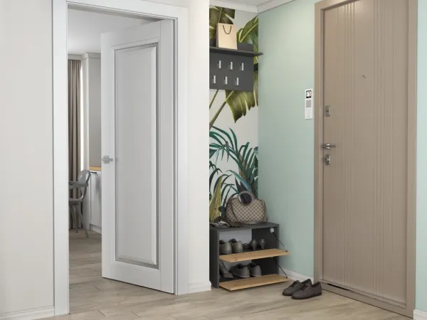 TP Living Botník MODO 60 cm antracit/dub artisan
