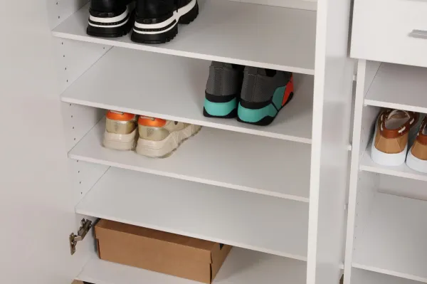 ASIR Skriňa na topánky DOORS 3+2, biela