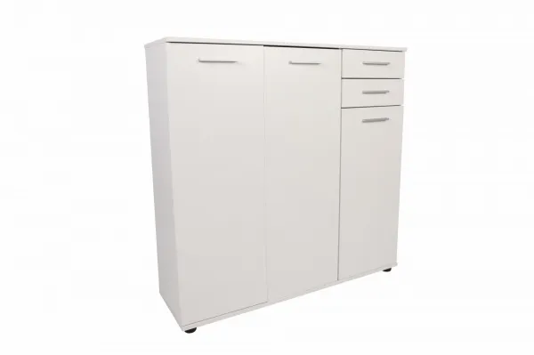 ASIR Skriňa na topánky DOORS 3+2, biela