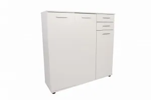 ASIR Skriňa na topánky DOORS 3+2, biela
