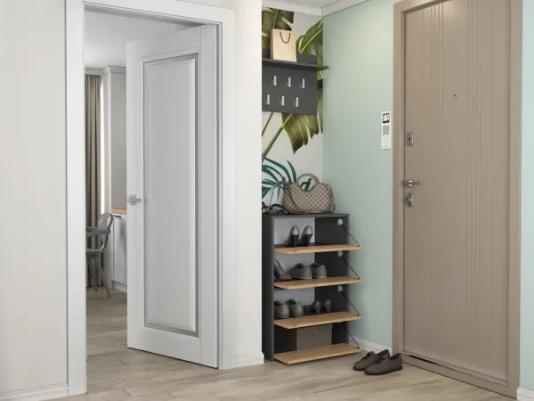 TP Living Botník MODO 60 cm antracit/dub artisan