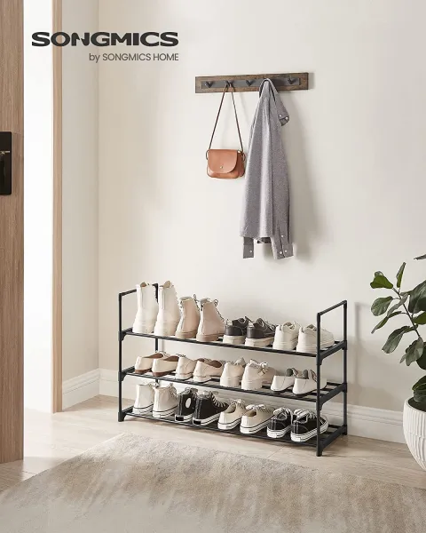 SONGMICS Botník Rezula 55 cm čierny