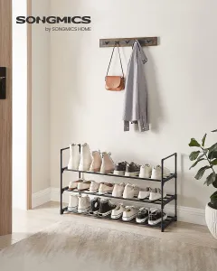 SONGMICS Botník Rezula 55 cm čierny