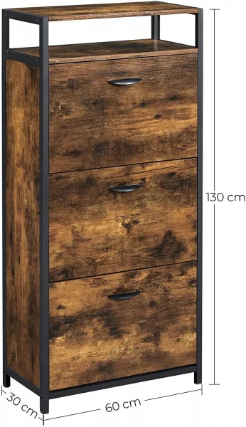Botník Vasagle Eddie vintage hnědý