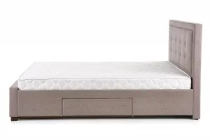 HALMAR Čalúnená posteľ Evora 160x200 dvojlôžko - béžové