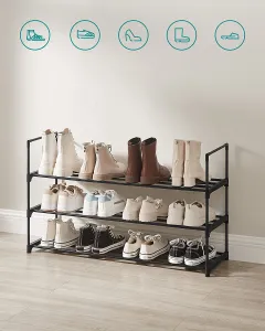 SONGMICS Botník Rezula 55 cm čierny