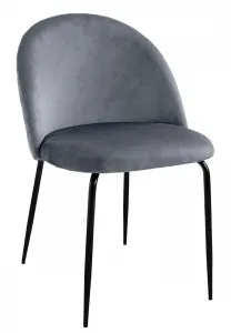 Kreslo Fargo Velvet v grafitovej farbe