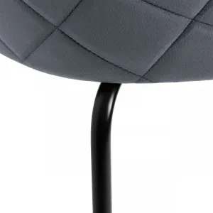 Kreslo Fargo Velvet v grafitovej farbe