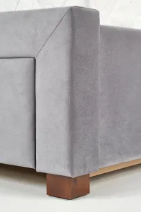 HALMAR Čalúnená posteľ Sabrina 160x200 dvojposteľ šedá