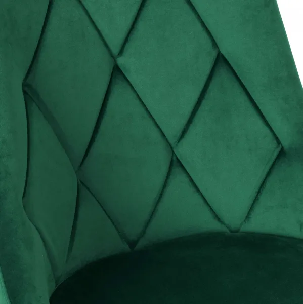 Čalúnené kreslo LINCOLN VELVET tmavozelený zamat