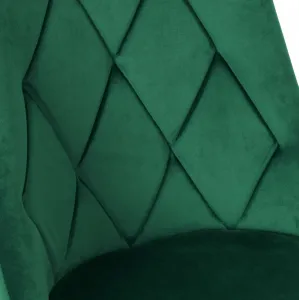 Čalúnené kreslo LINCOLN VELVET tmavozelený zamat