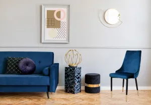 Čalúnené kreslo Vermont Velvet navy blue