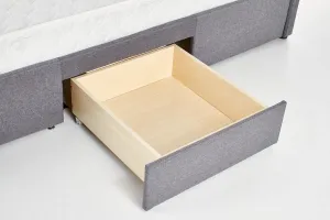 HALMAR Čalúnená posteľ Betina 160x200 manželská posteľ - sivá