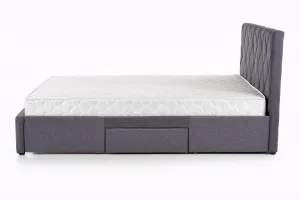 HALMAR Čalúnená posteľ Betina 160x200 manželská posteľ - sivá
